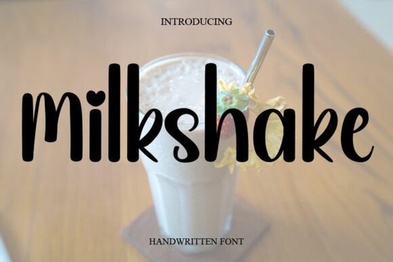 Milkshake Font